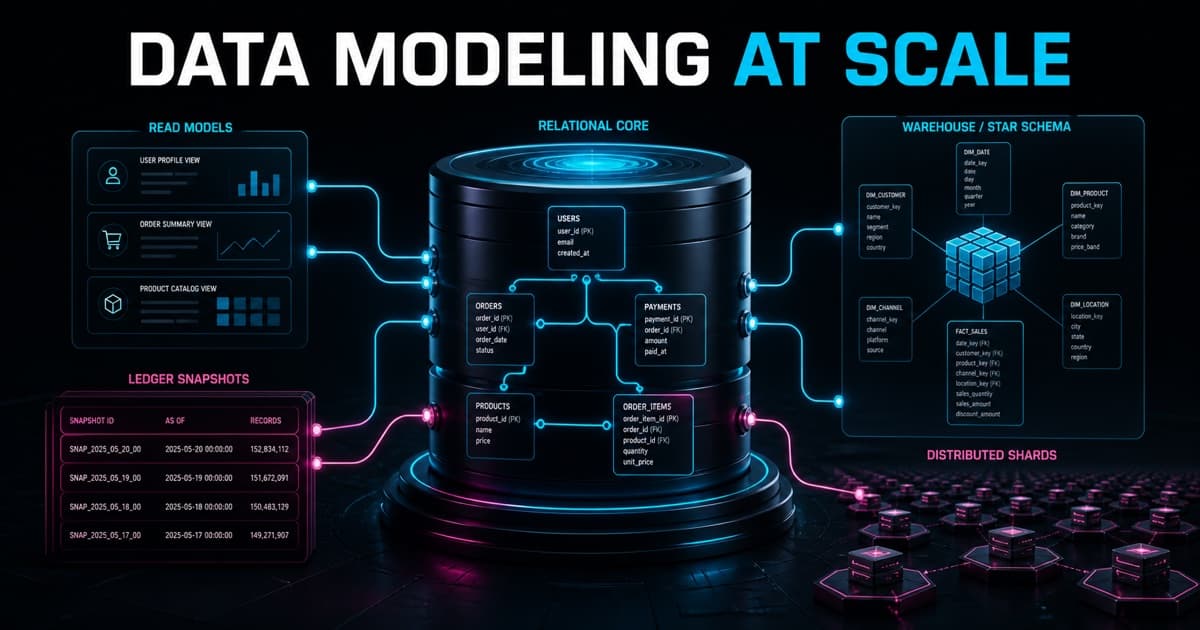 Data modeling in real systems: relationships, reports, and scale