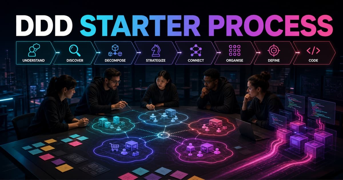 Como usar o processo inicial de modelagem em Domain-Driven Design